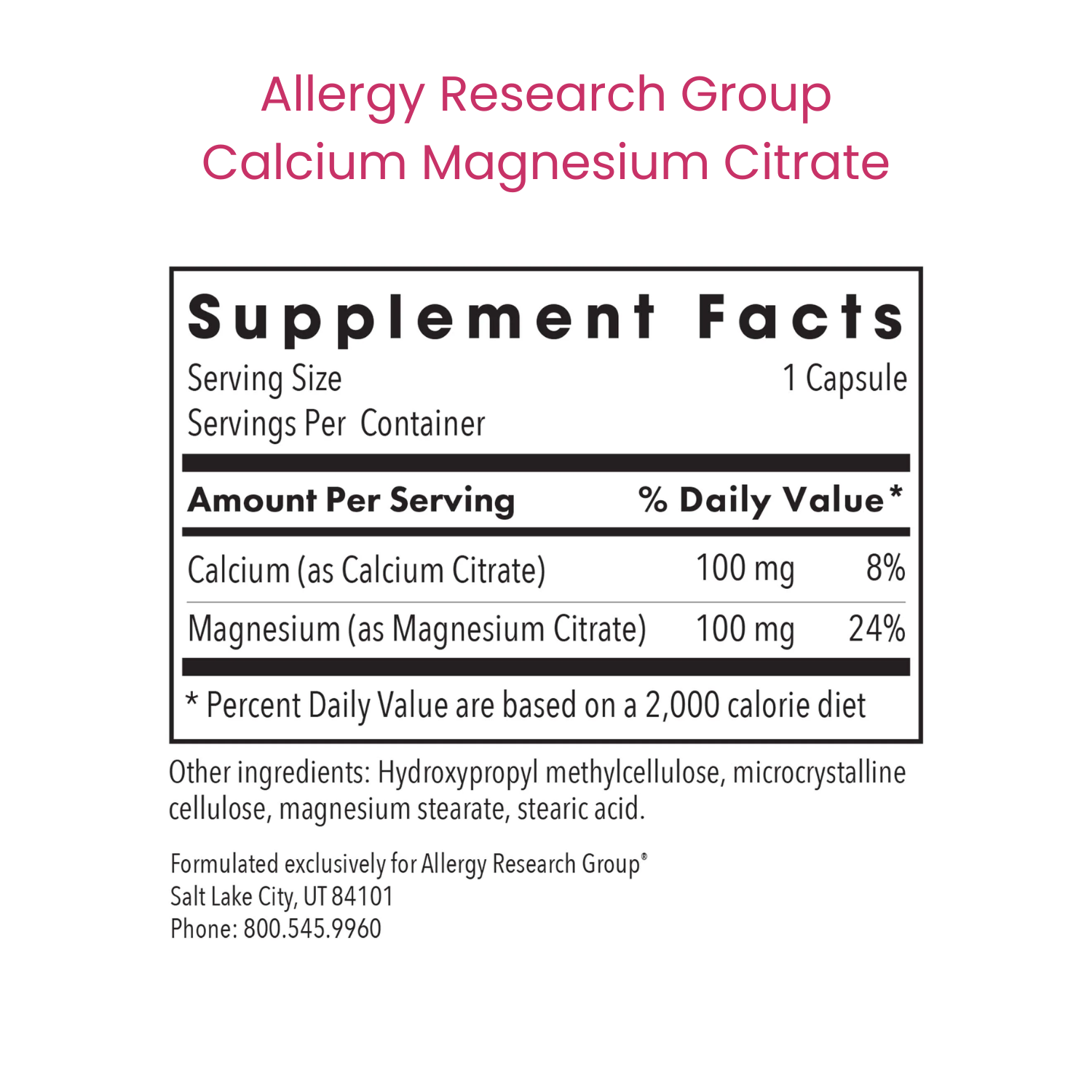 Calcium Magnesium Citrate