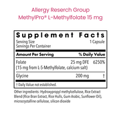 MethylPro® L-Methylfolate 15 mg