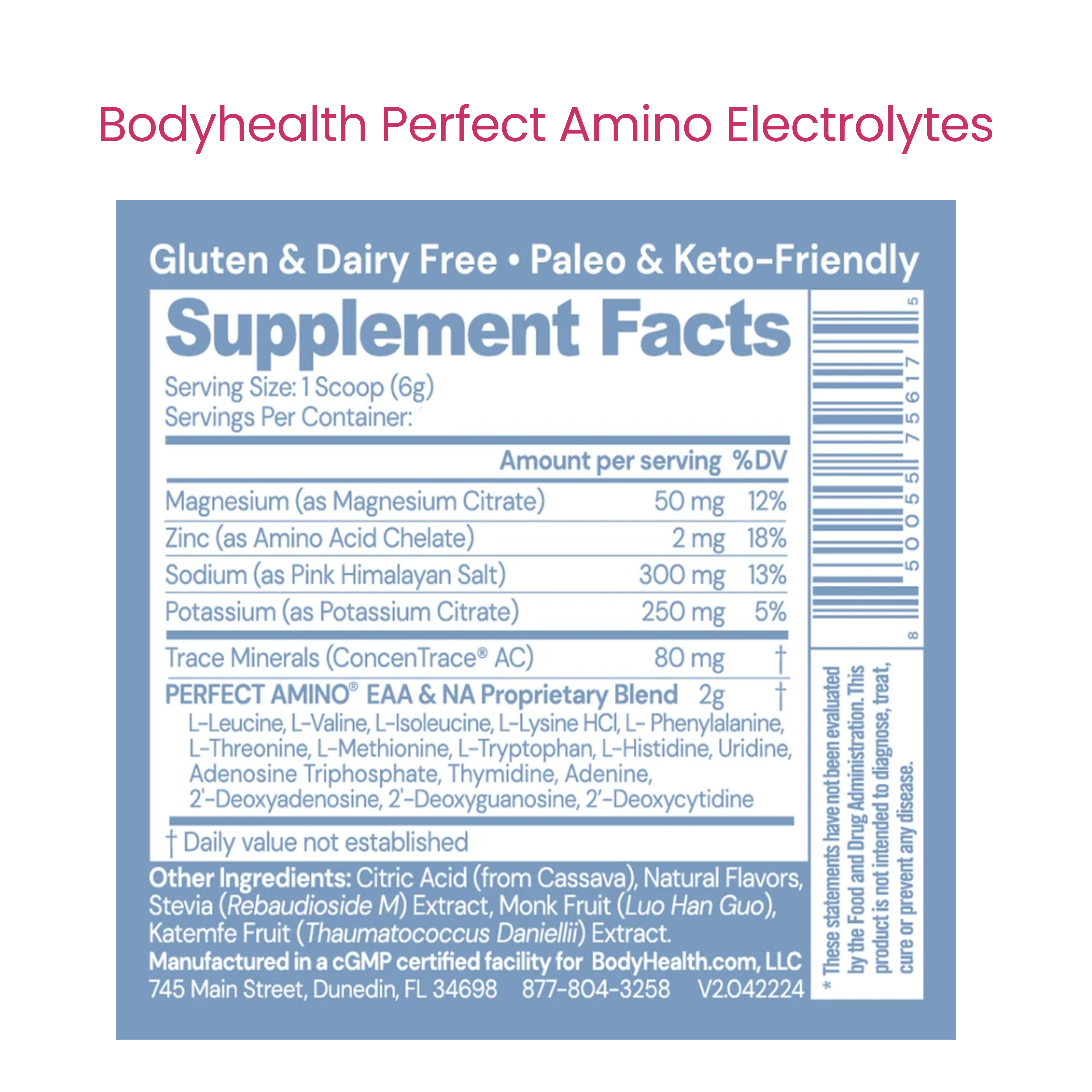 Perfect Amino Electrolytes
