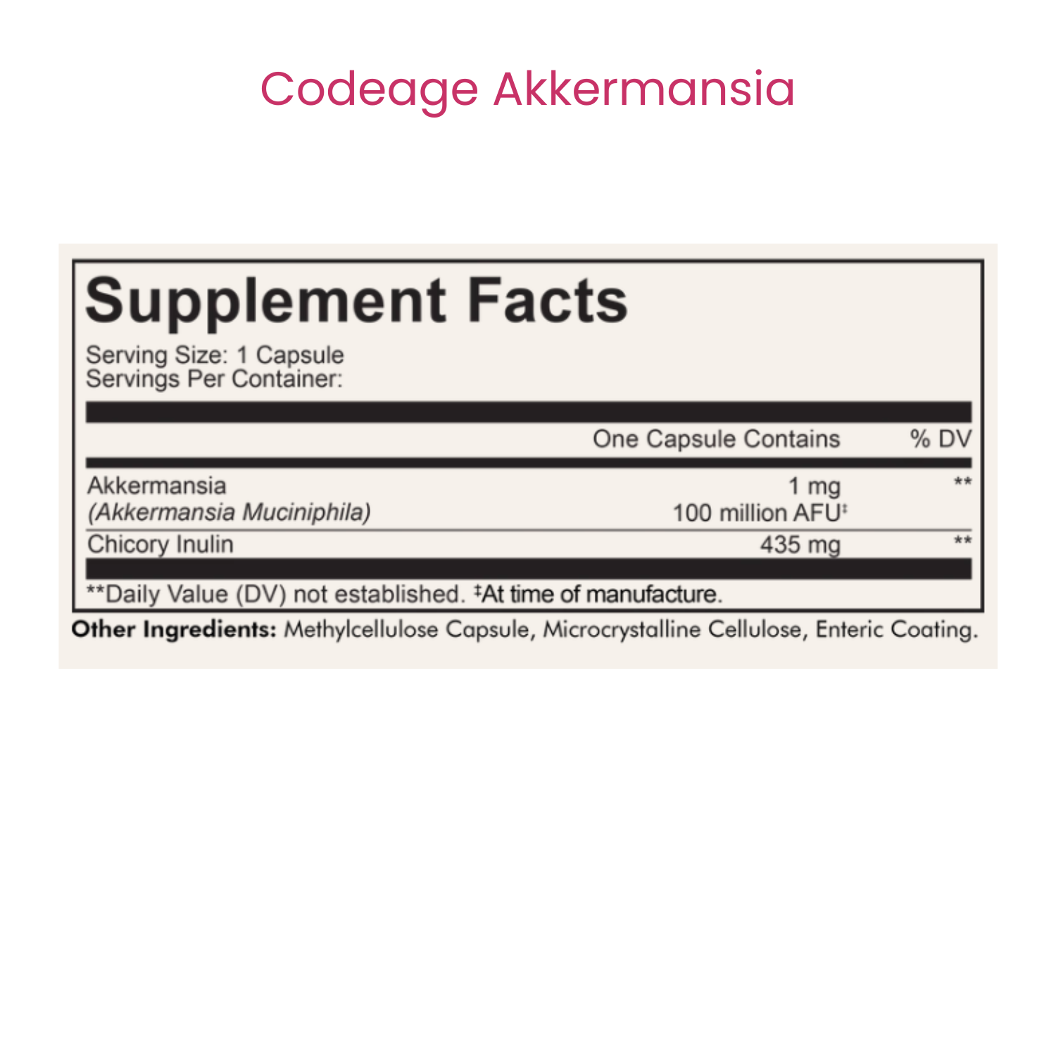 Codeage Akkermansia