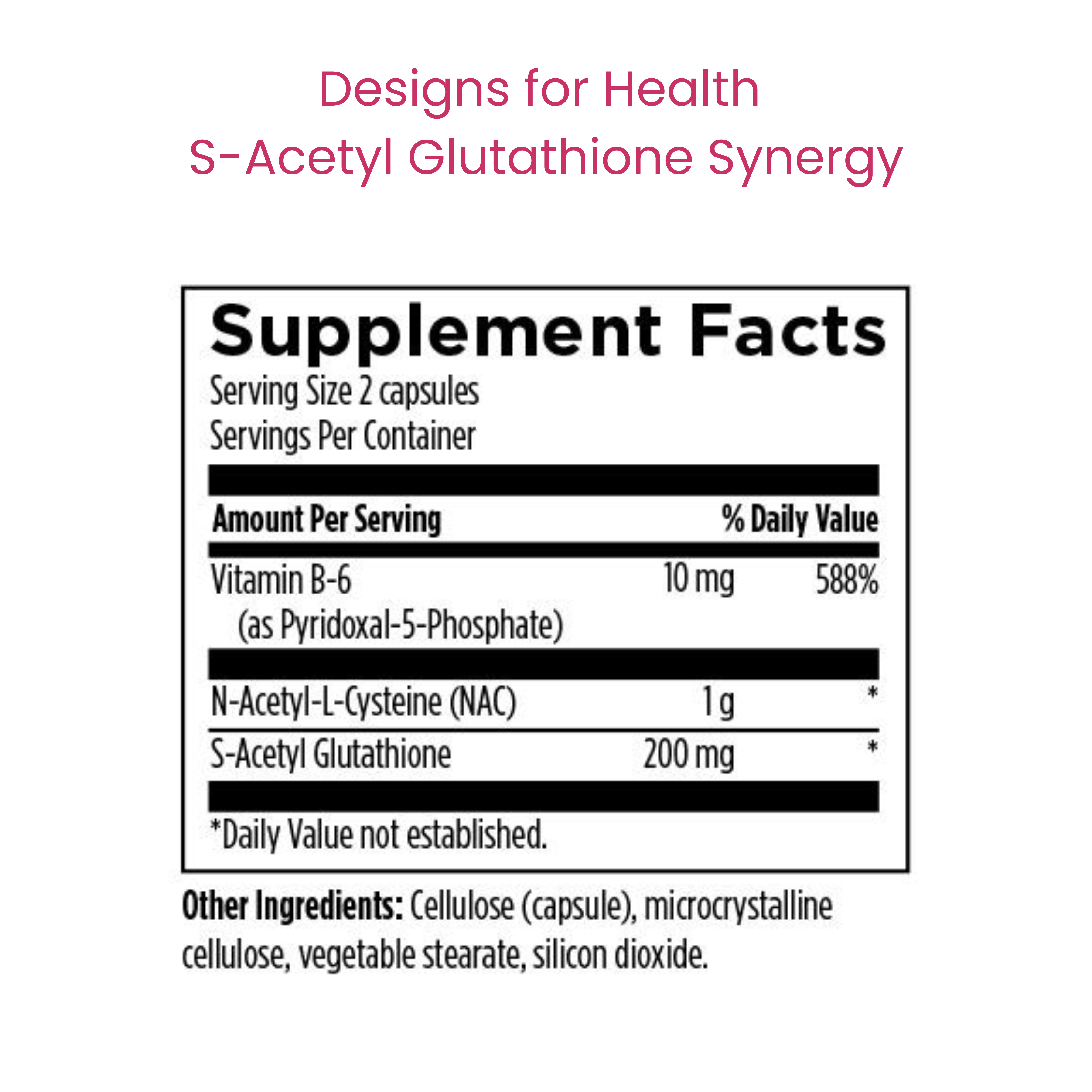 S-Acetyl Glutathione Synergy