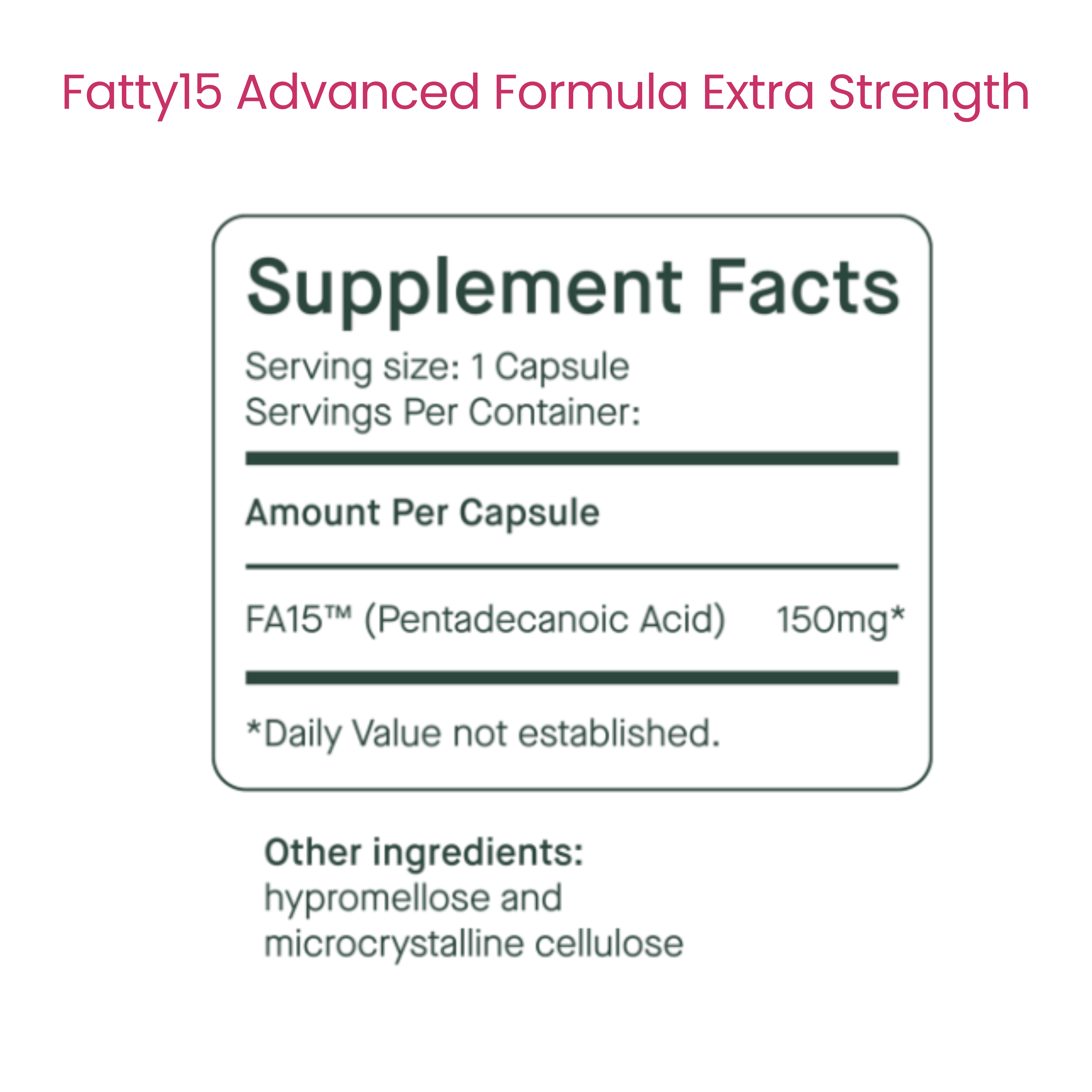 Fatty15 Advanced Formula Extra Strength