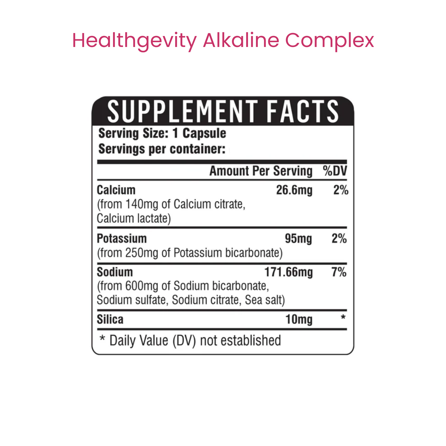 Alkaline Complex
