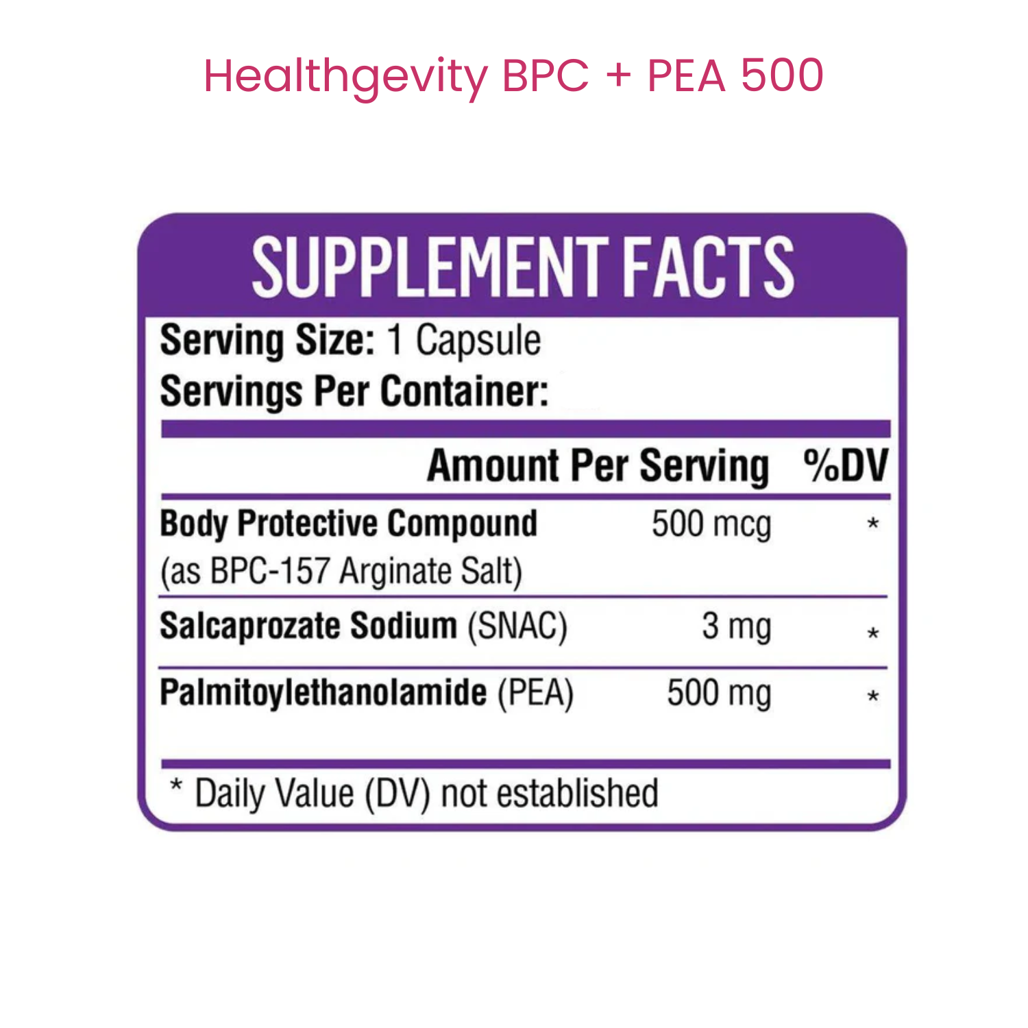 BPC + PEA 500
