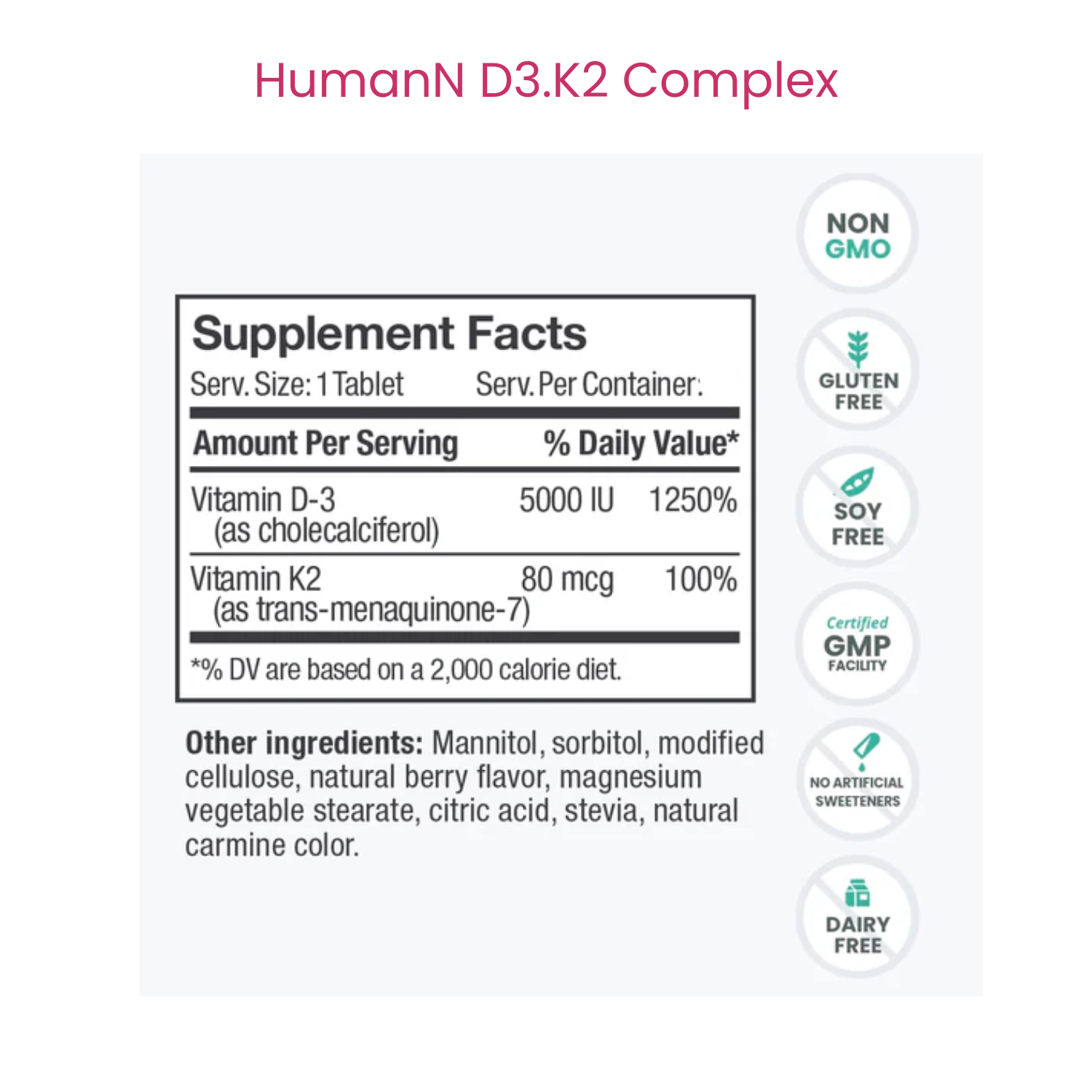 Vitamin D3 5000 IU w/ K