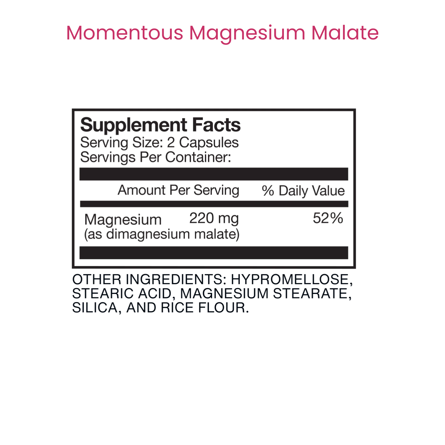 Momentous | Magnesium Malate