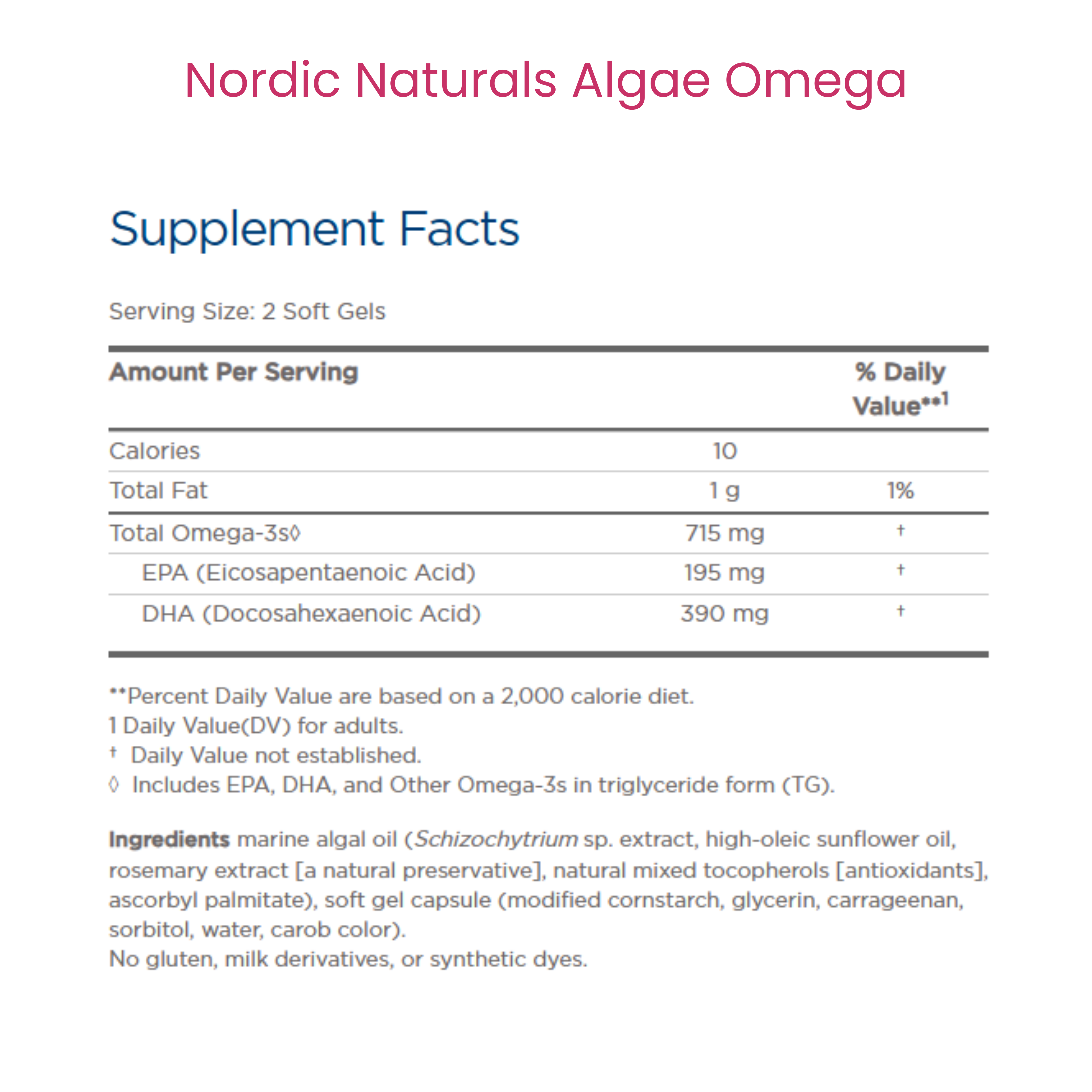Algae Omega 3