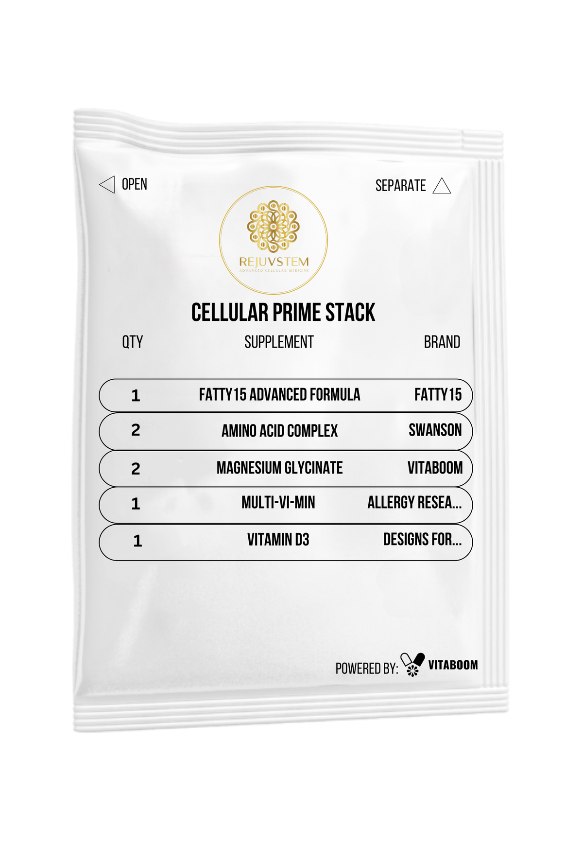 Rejuvstem | Cellular Prime Stack