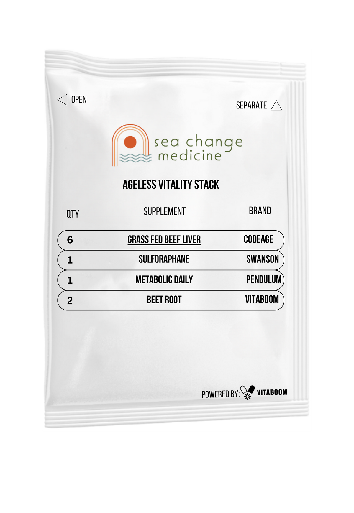 Sea Change Medicine | Ageless Vitality Stack