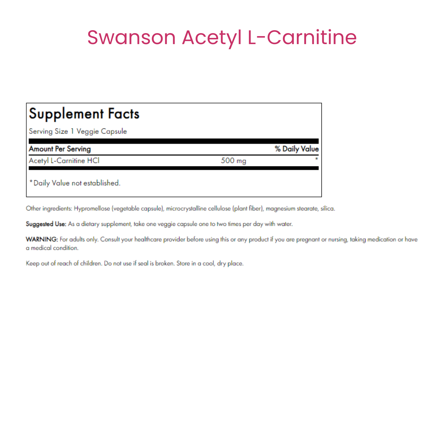 Acetyl L-Carnitine