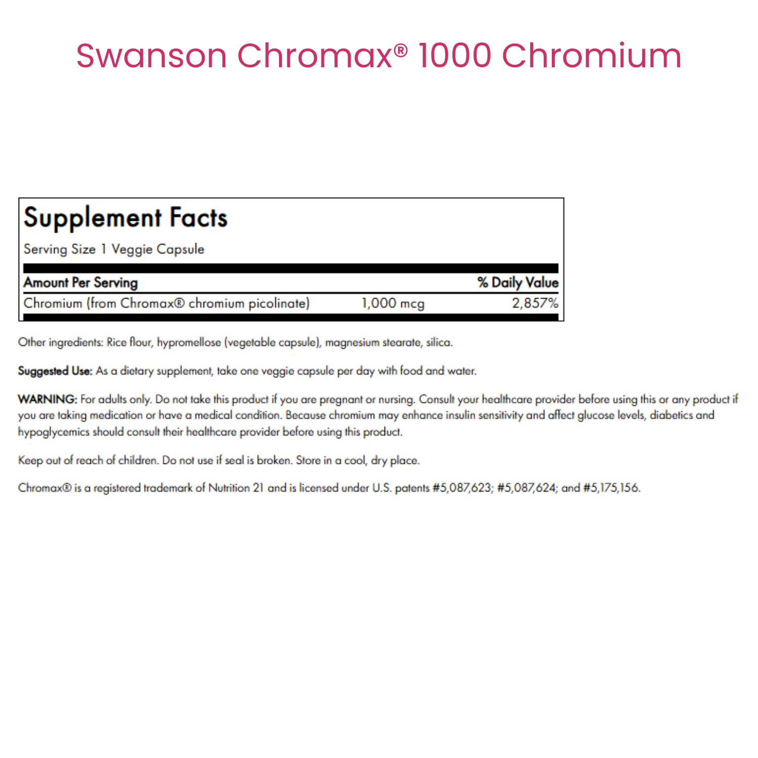 Chromax 1000® Chromium