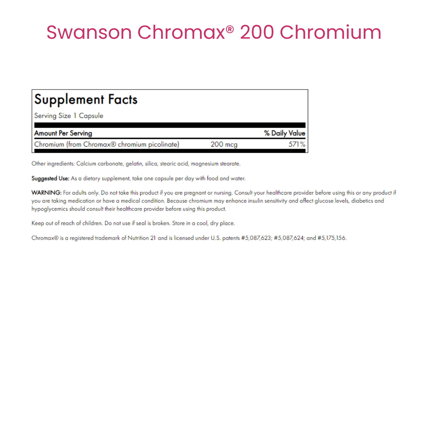 Chromax® 200 Chromium