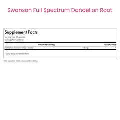 Full Spectrum Dandelion Root