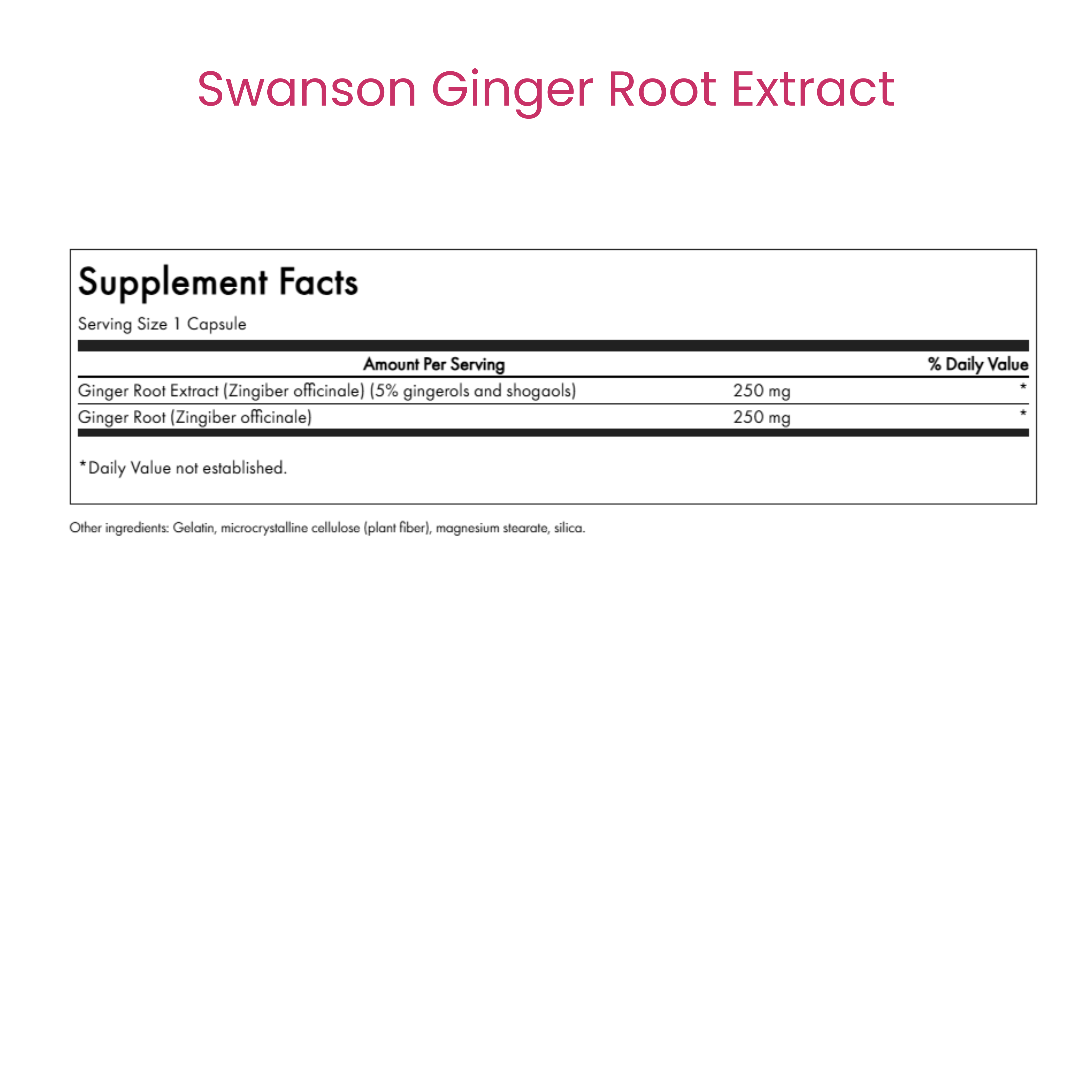 Ginger Root Extract
