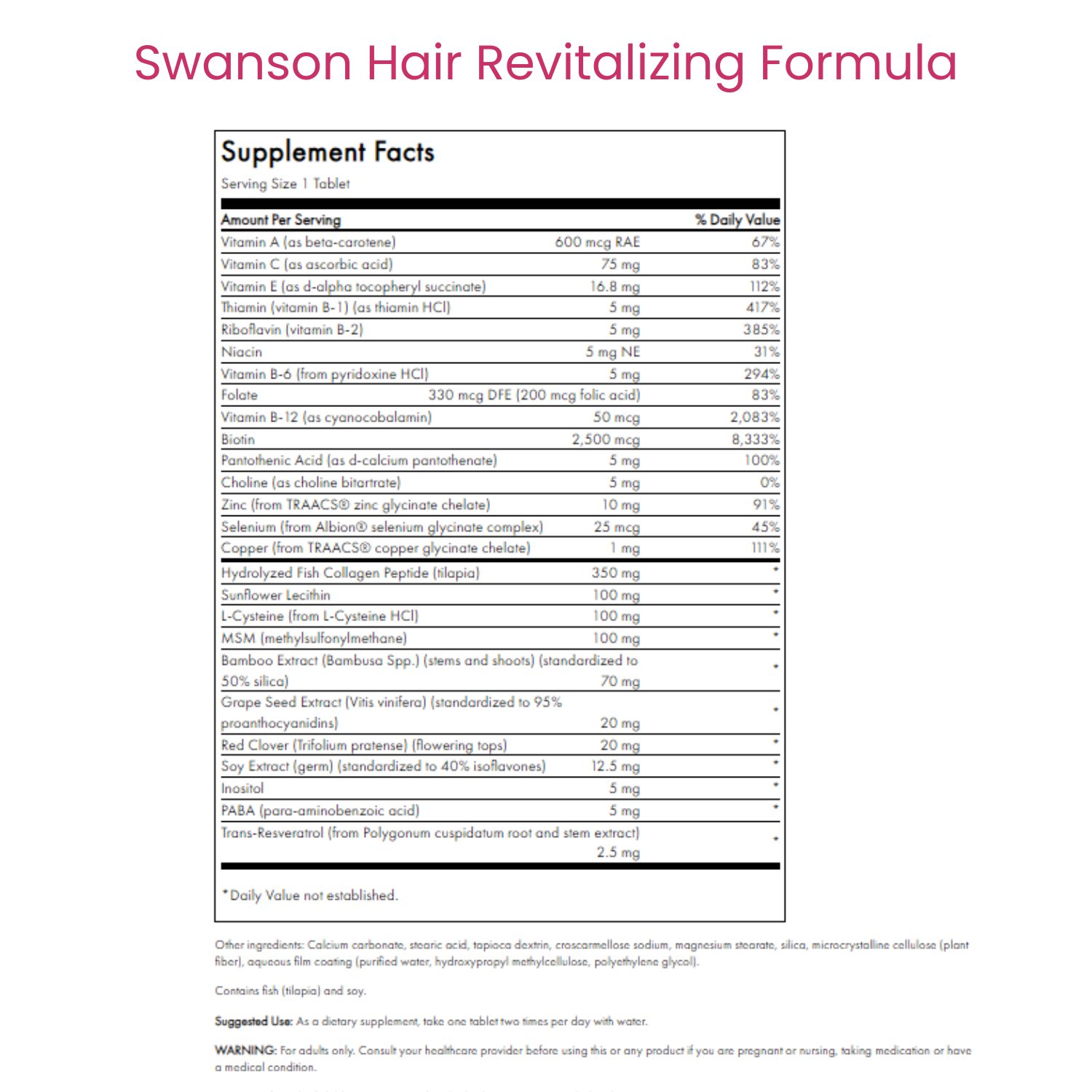 Hair Revitalizing Formula