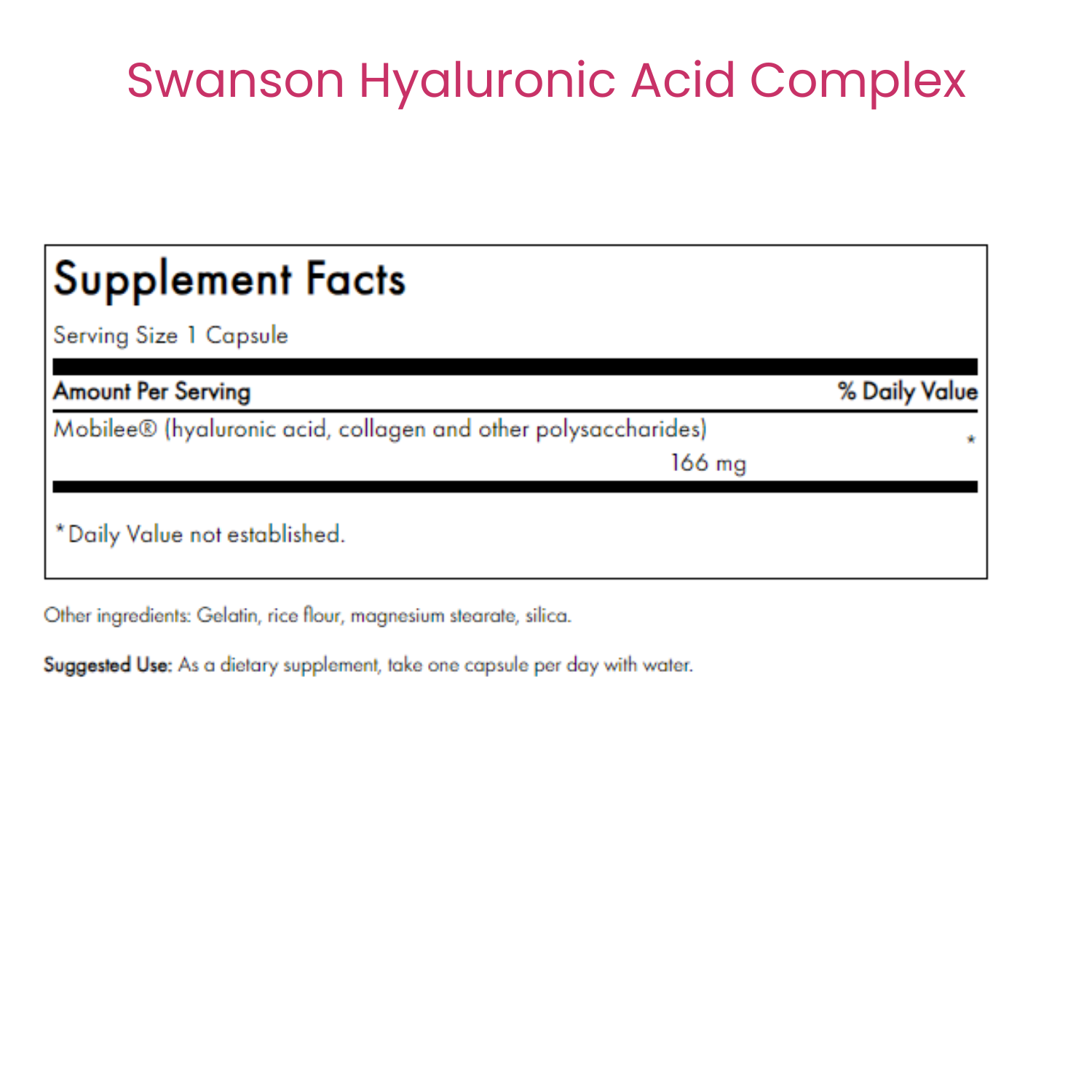 Hyaluronic Acid Complex