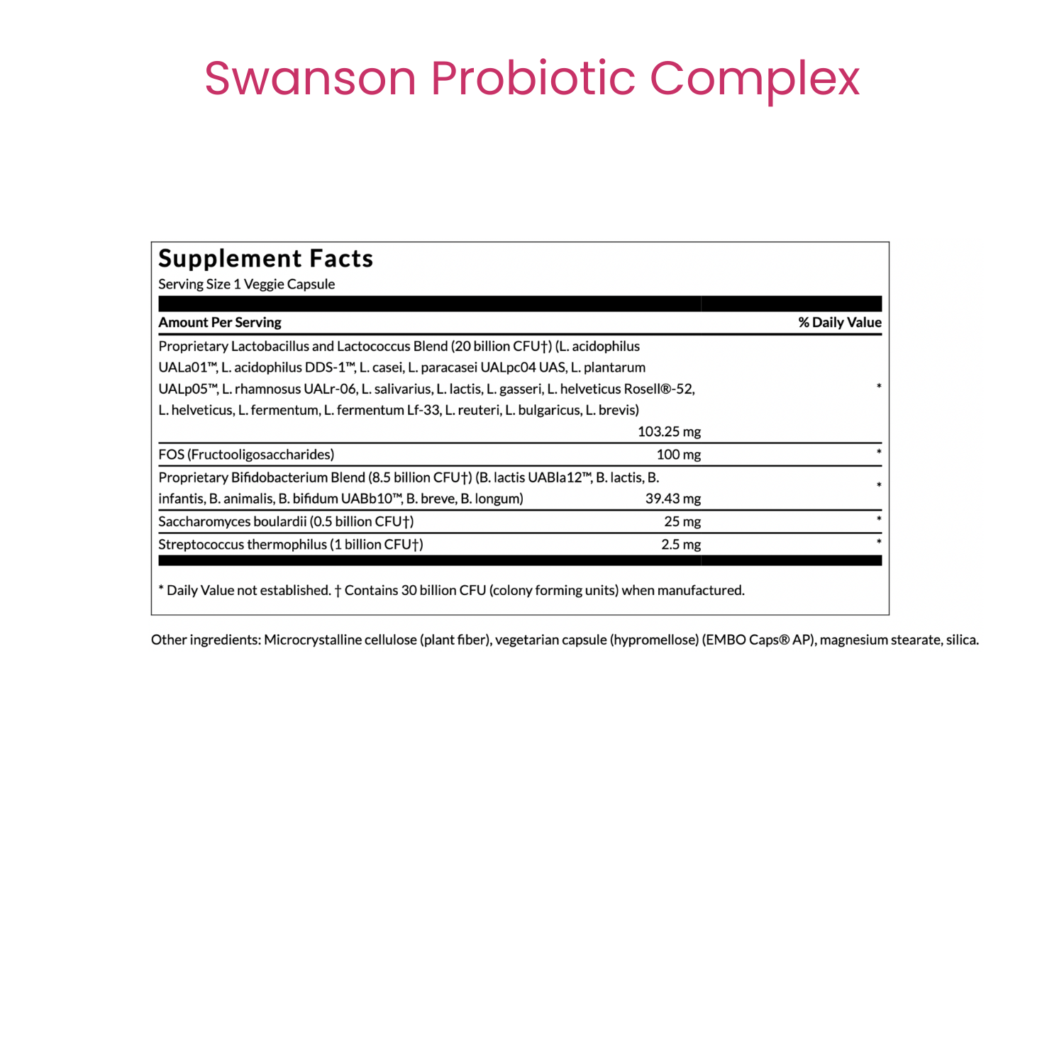 Probiotic Complex