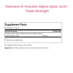 R-Fraction Alpha Lipoic Acid - Triple Strength