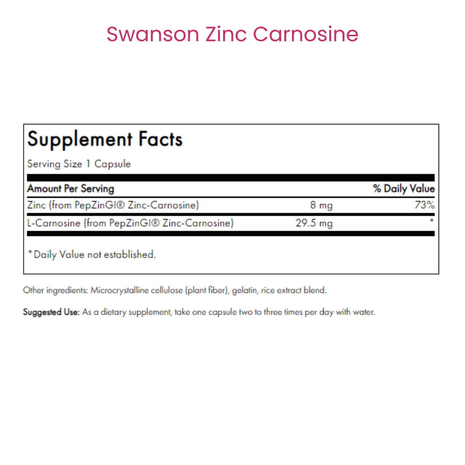 Zinc Carnosine