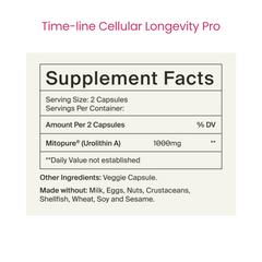 Cellular Longevity Pro Capsules - Urolithin A 500mg