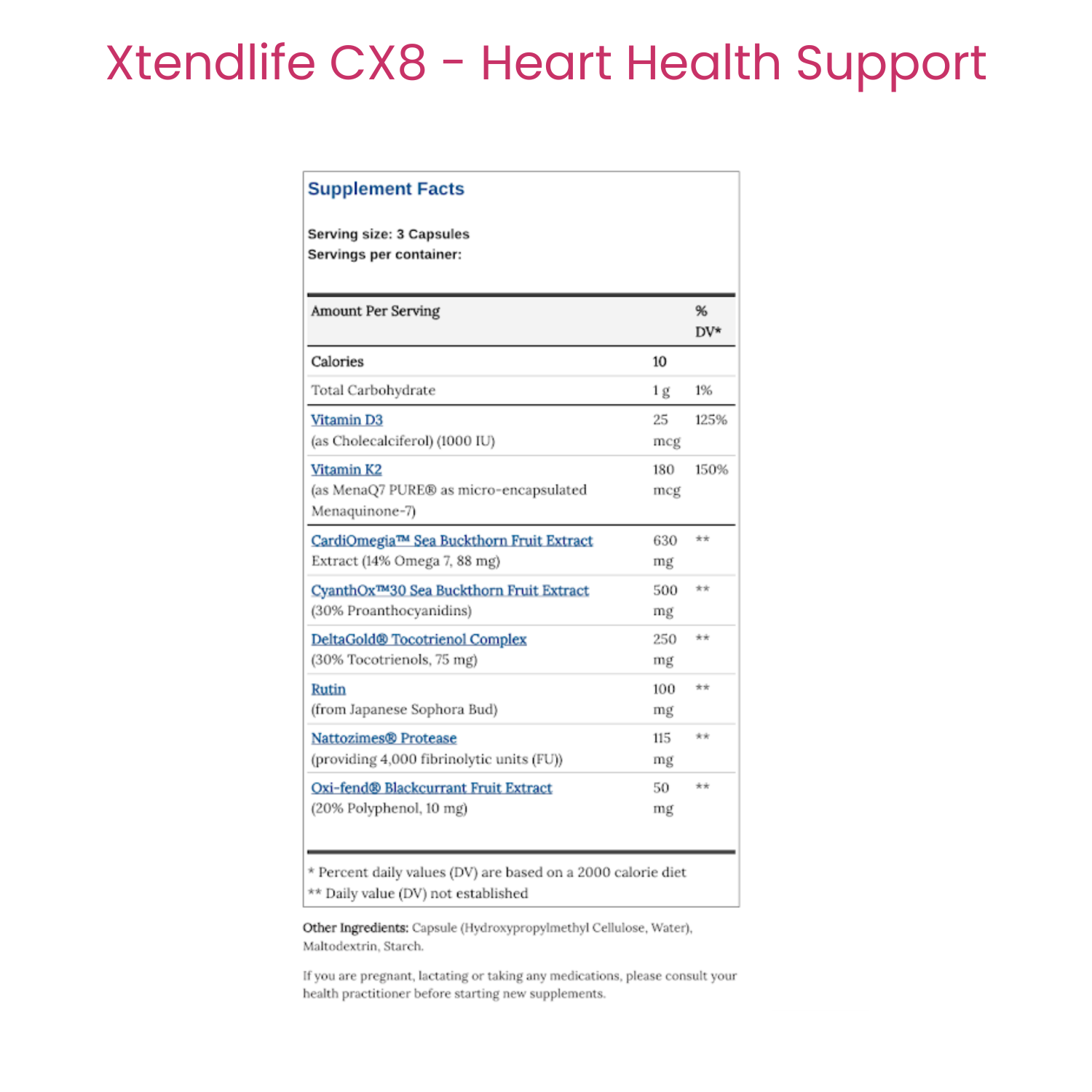 CX8 - Heart Health Support