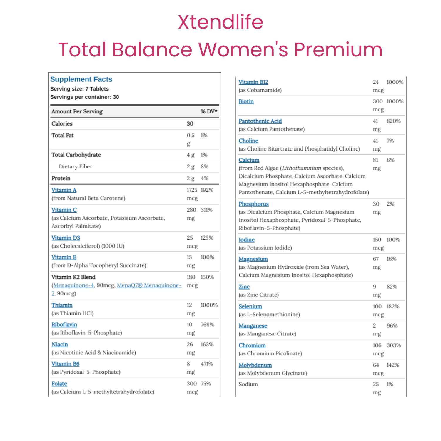 Total Balance Women's Premium